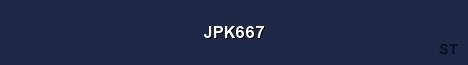 JPK667 Server Banner
