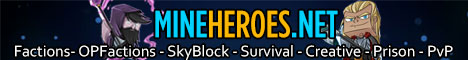 MineHeroes net Server Banner