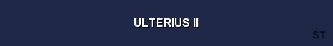 ULTERIUS II Server Banner