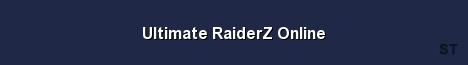 Ultimate RaiderZ Online Server Banner