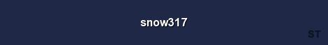snow317 Server Banner