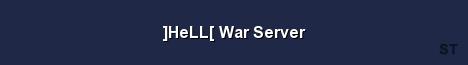 HeLL War Server Server Banner