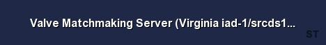 Valve Matchmaking Server Virginia iad 1 srcds151 7 