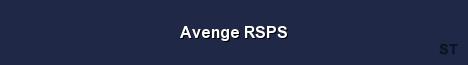 Avenge RSPS Server Banner