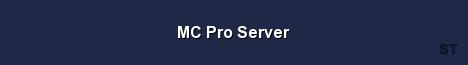 MC Pro Server Server Banner