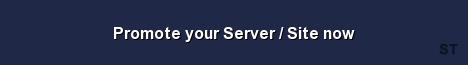 Promote your Server Site now Server Banner