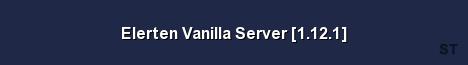 Elerten Vanilla Server 1 12 1 