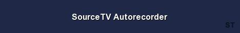 SourceTV Autorecorder Server Banner