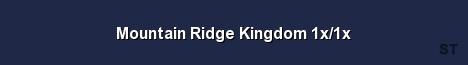 Mountain Ridge Kingdom 1x 1x Server Banner