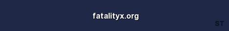 fatalityx org 