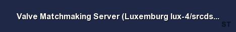 Valve Matchmaking Server Luxemburg lux 4 srcds151 6 Server Banner