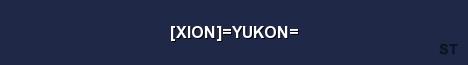 XION YUKON Server Banner
