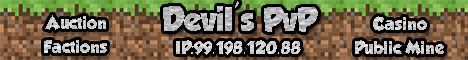 Devil 039 s Minecraft Server Banner
