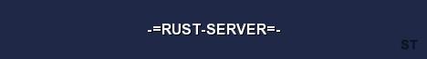 RUST SERVER Server Banner