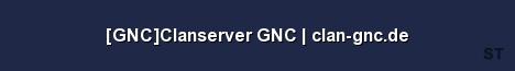 GNC Clanserver GNC clan gnc de Server Banner
