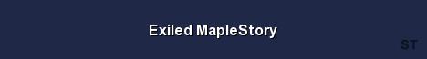 Exiled MapleStory Server Banner