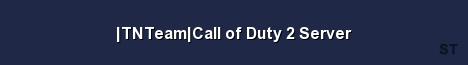 TNTeam Call of Duty 2 Server Server Banner