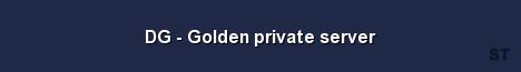 DG Golden private server Server Banner