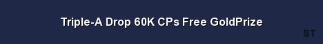 Triple A Drop 60K CPs Free GoldPrize Server Banner