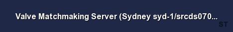 Valve Matchmaking Server Sydney syd 1 srcds070 45 