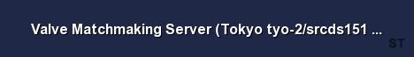 Valve Matchmaking Server Tokyo tyo 2 srcds151 34 