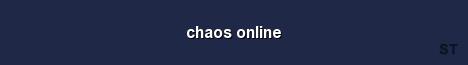 chaos online Server Banner