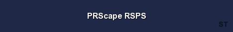PRScape RSPS Server Banner