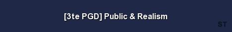 3te PGD Public Realism Server Banner