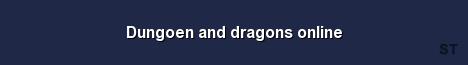 Dungoen and dragons online Server Banner