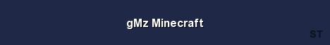 gMz Minecraft Server Banner