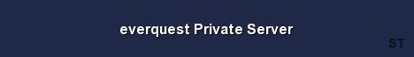 everquest Private Server Server Banner