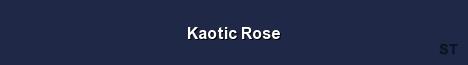 Kaotic Rose Server Banner
