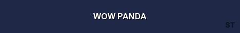 WOW PANDA Server Banner