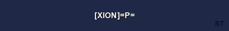 XION P Server Banner
