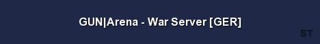 GUN Arena War Server GER Server Banner