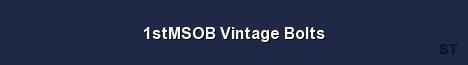 1stMSOB Vintage Bolts Server Banner
