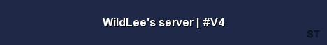 WildLee s server V4 Server Banner