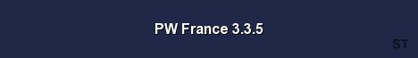 PW France 3 3 5 Server Banner