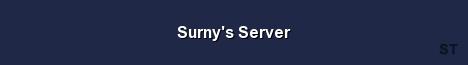 Surny s Server Server Banner