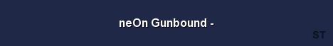 neOn Gunbound Server Banner