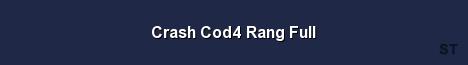 Crash Cod4 Rang Full Server Banner