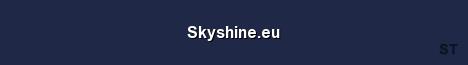 Skyshine eu Server Banner