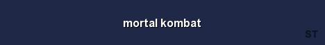 mortal kombat Server Banner