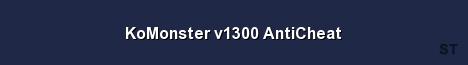 KoMonster v1300 AntiCheat Server Banner