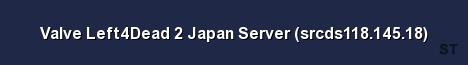 Valve Left4Dead 2 Japan Server srcds118 145 18 