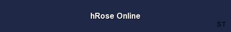 hRose Online Server Banner