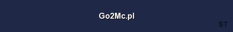 Go2Mc pl Server Banner