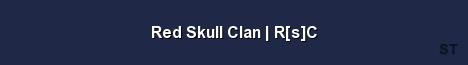 Red Skull Clan R s C Server Banner