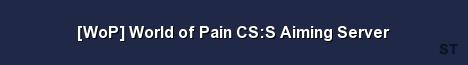 WoP World of Pain CS S Aiming Server 