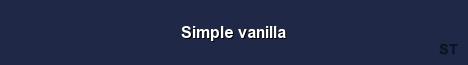 Simple vanilla Server Banner